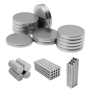 Magnets Round Choose Size and Quantity Extremely Strong Neodymium Discs Cylinder - Picture 1 of 181