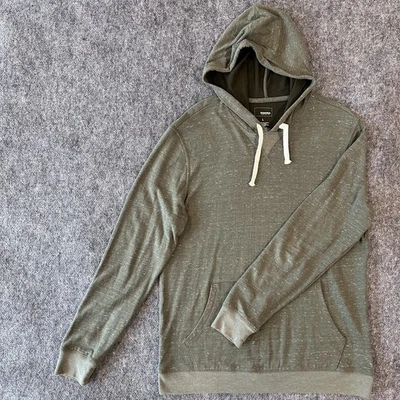 Sonoma 连帽衫双针织套衫袋鼠口袋希瑟绿色男式 L 大号 — 第 1/4 张图片
