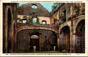 Ruins of Santo Domingo Church Panama City Panama Postcard - Picture 1 of 2