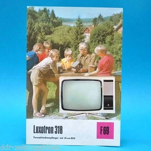 Mesa de TV. Luxotron 318 RDA 1975 61 tubo | folleto publicidad DEWAG F69 E - Imagen 1 de 1
