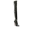 Amanda Gregory Patent Leather Over Knee Boot