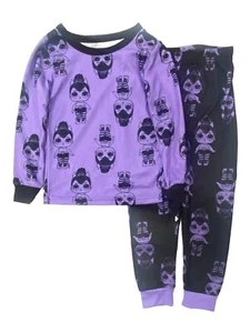 Lol Surprise Girls Purple & Black Jogger Pajamas Sleep Set 4 - Picture 1 of 1