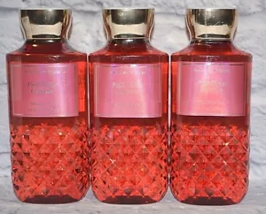 3 BATH & BODY WORKS PINK VELVET CUPCAKE ALOE VITAMIN E SHOWER GEL BODY WASH 10oz - Picture 1 of 5