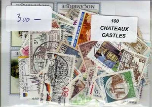 CHATEAUX 100 different stamps - Picture 1 of 1