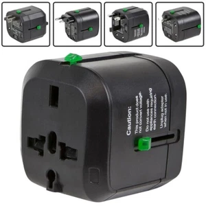 Universal USA US UK EU AUS Plug AC Power Travel Adapter Converter Wall Charger - Picture 1 of 5
