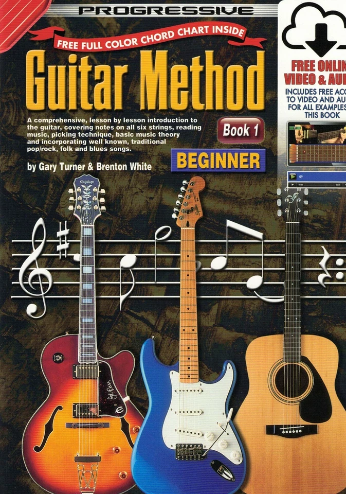 Progressive Guitar Method Book 1 + Online **CLEARANCE** - Image 1 of 1
