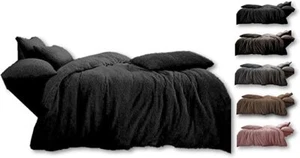 170 GSM Teddy Bear Bedding DUVET SET with Pillows Covers & Fitted Bed Sheet King - Picture 1 of 9