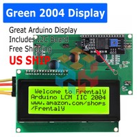 2004 204 20X4 Green LCD Serial Character Module Display IIC/I2C/TWI Arduino kit