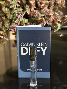 Calvin Klein DEFY Eau de Parfum Sample. 1.2 ml. New in card.