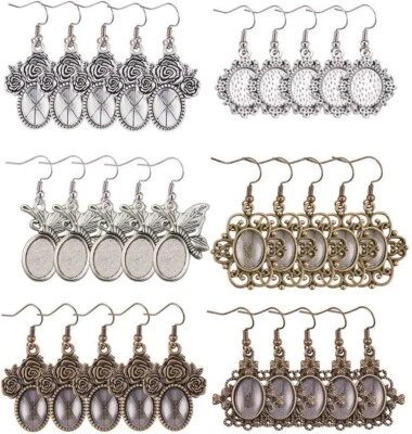 116 Piezas PH PandaHall 3 Estilo Gancho Pendiente Colgante Plata Antigua y Bronce LINDO Foto 1 de 4