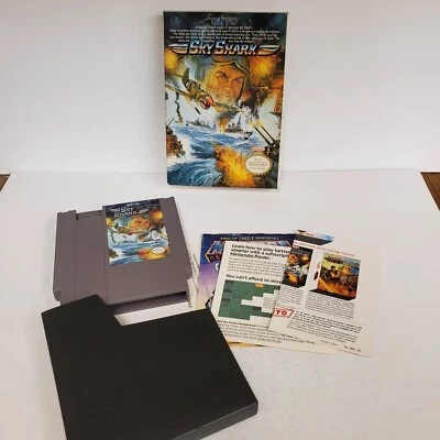 Sky Shark (Nintendo NES, 1989) Tested & Working! Game, Box! - Image 1 of 4