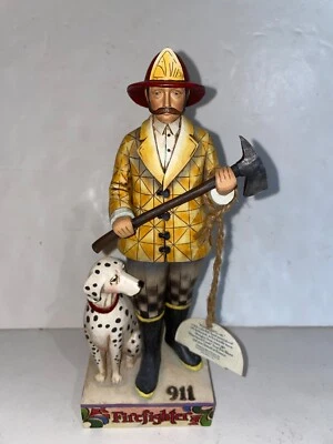 Figura Jim Shore Bombero 911 Dalmation Bombero 4007231 Por Enesco  Foto 1 de 4