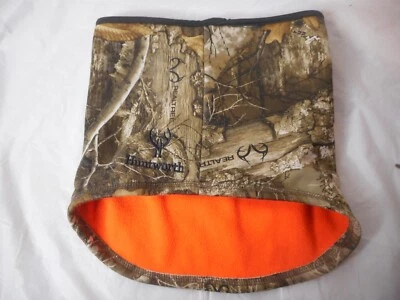Huntworth Realtree Heavy Weight Fleece Neck Gaitor Blaze Orange Face Mask 1 SIZE - Image 1 of 4