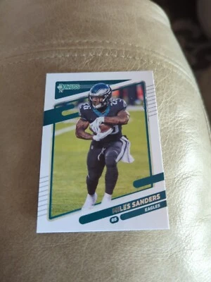 Miles Sanders 2021 Panini Donruss Football #109 Philadelphia Eagles - Image 1 of 2