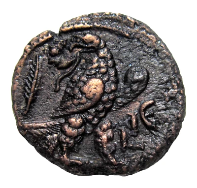 EGYPT, ALEXANDRIA, BILLON TETRADRACHM, GALLIENUS, 266-267 AD. EAGLE REVERSE.   - Image 1 of 4