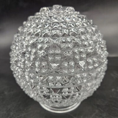 Colgante Vintage Luz Diamante Facetado Geométrico Repuesto Globo Vidrio Transparente 6" Foto 1 de 4