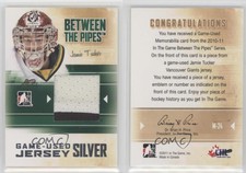 2010-11 ITG Between the Pipes Game-Used Silver Jersey /30 Jamie Tucker #M-24