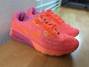 Nike Air Max 90 Ultra Crimson Pink Blast Running Shoe 725061-800 Women Size 6.5 - Picture 1 of 7