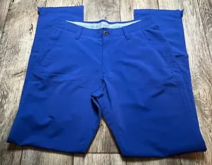 Under Armour Golf Pants Royal Blue Match Play Tag 34/34 Measure 35/34 - Picture 1 of 3