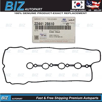 Genuine Valve Cover Gasket for 12-24 Hyundai Kia 1.6L Various Models 22441-2B610 - Image 1 of 4