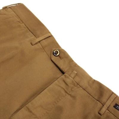 PT Torino NWT Chinos / Casual Pants Size 56 40 US Slim Solid Tan Cashmere Cotton - Image 1 of 4