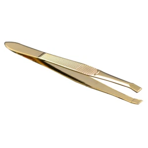 Pinzetta per sopracciglia in acciaio inox 9 x 0,8 cm clip estensione ciglia - Foto 1 di 12