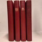 4 x SAFE ringbinders favorite MOROCCO - wine red - 706 - used with adhesive residues 