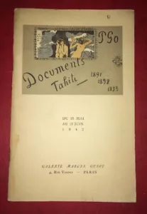 GAUGUIN.RARE CATALOGUE EXPOSITION 1942 GALERIE MARCEL GUIOT. - Imagen 1 de 11