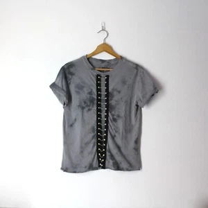 Affliction Standard Series Cadenas Tachonadas Hombre Talla S Camiseta Tie-Dye Gris Suave - Imagen 1 de 8