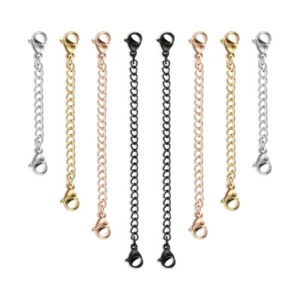 Extender /Safety Necklace Lobster lock Chain Extender DIY Bracelet - Picture 1 of 18