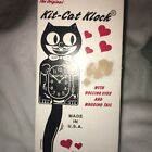 Pink Satin Miss Kitty Cat Clock (3/4 Size) 12.75" Usa Made Free Battery Kit Cat