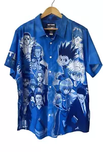 Hot Topic Hunter X Hunter Button Down Shirt 2XL Anime Printed Graphic Y2K 90s - Picture 1 of 10
