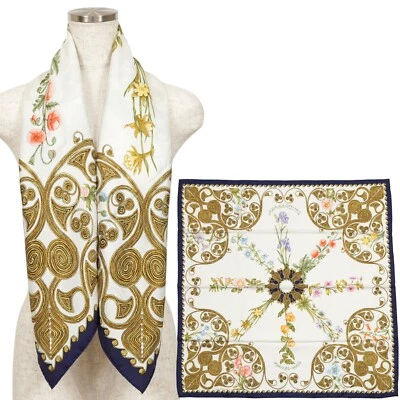 Hermes "ARABESQUES" Carre 90 Silk 100% Scarf Vintage Rare Cleaned - Image 1 of 4