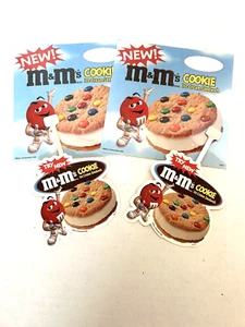 M&M's Cookie Ice Cream Sandwich Store Display Hang Tags Small Signs 1998 1999 - Picture 1 of 3