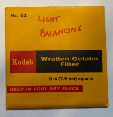 KODAK WRATTEN GELATIN FILTER NO. 82 3" /7.6cm Square unopened - Image 1 of 2