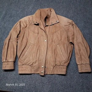 Vintage Wilson Leather Adventure Bound Jacket Men Size XS Removable Lining - Picture 1 of 8