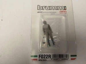Brumm F1 Gilles Villeneuve kit GP 1981 Ferrari figurino 1/43 F022R - Foto 1 di 1