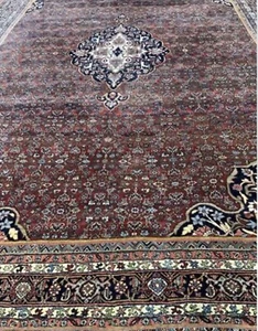 Spectacular Tribal vintage Area Rug Wool Authentic Bijar  8.7x 11.11ft Antique - Picture 1 of 5