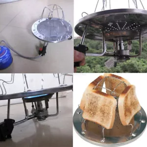 Camping Toaster Rack 4 Slice Toast Tray For Camp Gas Stoves Tool Kitchen -US - Picture 1 of 8