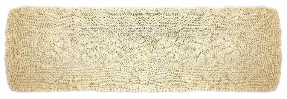 Vintage Lace 100% Cotton Macrame Crochet Cream 16 "X 45"Table Runner £12.99 Each - Image 1 of 1