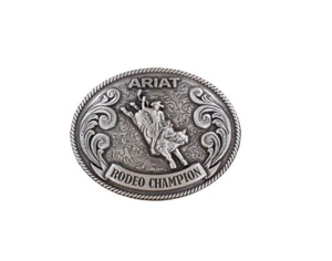 Ariat Rodeo Champion Youth Antique Silver Buckle - Picture 1 of 1