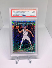 2018-19 Donruss Optic Fast Break Holo #85 Giannis Antetokounmpo PSA 9