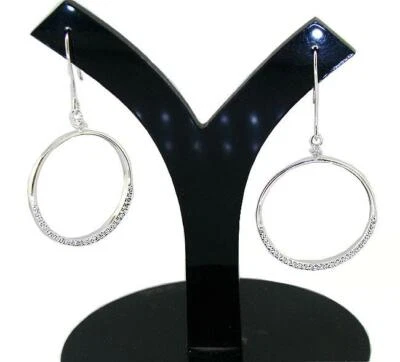 Pendientes araña colgantes circulares I1 G diamante talla redonda oro 14K 0,50 quilates Foto 1 de 4