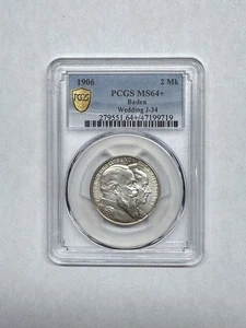 1906 Germany Baden - Wedding Anniversary PCGS MS64 - Picture 1 of 2