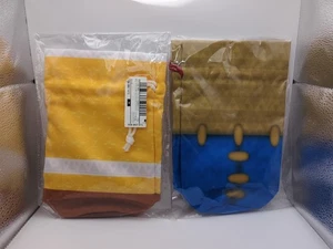 Legend Of Zelda Link's Awakening Skyward Sword Drawstring Bag X2 Nintendo Japan - Picture 1 of 5