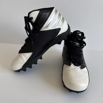 Adidas Youth Football Cleats Sz 2.5 Kid Sport Performance Athletic High Top - Image 1 of 4