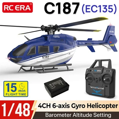 RC ERA C187 RC Helicopter 4CH Barometer Altitude Setting 6-Axis Brushless EC135 - Bild 1 von 4