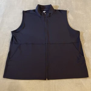 Lands End Performance Vest Men’s XXL 2XL Navy Blue Stretch LIghtweight Hike Golf - Picture 1 of 12