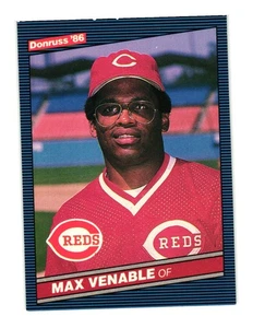 1986 Donruss #650 Max Venable Cincinnati Reds - Picture 1 of 2