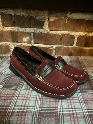 Женские замшевые слипоны Liz Claiborne Lizflex красные и коричневые размер 7 М - Изображение 1 из 4